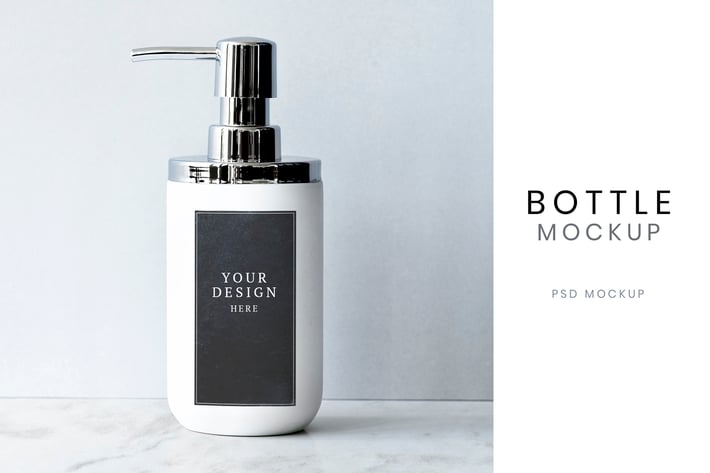 Body and Hand Wash Bottle With Pump Design