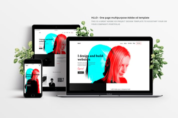 Hllo - XD Multipurpose Landing Page design