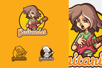 Guitarist - Mascot & Esport Logo