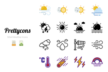 Prettycons - 200 Weather Icons Vol.1