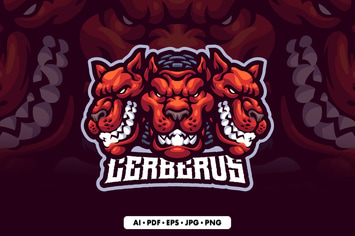 Cerberus Mascot logo
