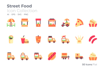 Street Food Color Icon