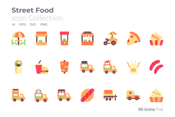 Street Food Color Icon