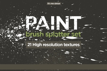   Spray paint splatter set 