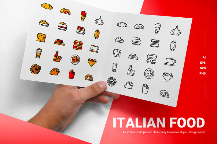 Italian Food - Icons