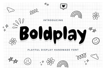 Boldplay - Playful Display Handmade Font