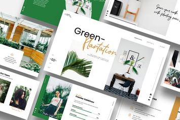 Green Plantation - Botanic Powerpoint Template