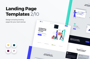 Landing Page Templates - Web UI Kit - 2