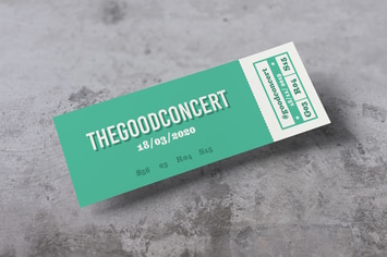 Ticket Photoshop Mockups
