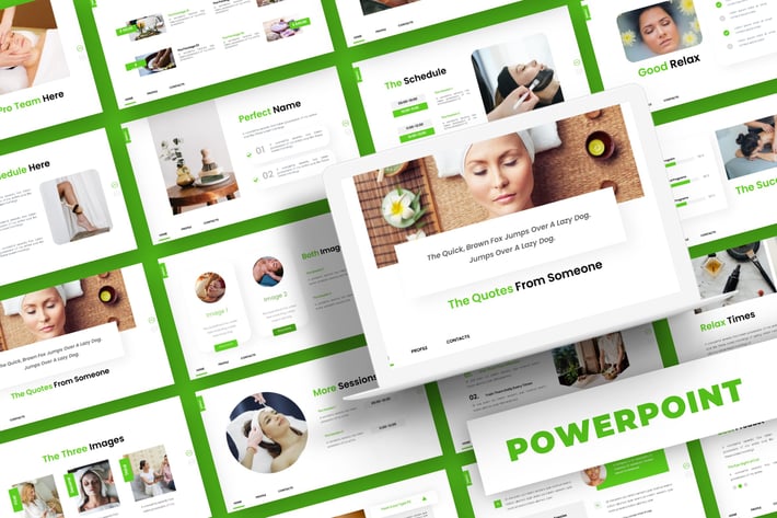 Tropical Better Spa - Powerpoint Template