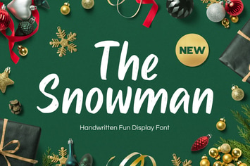 Snowman - Handwritten Fun Font