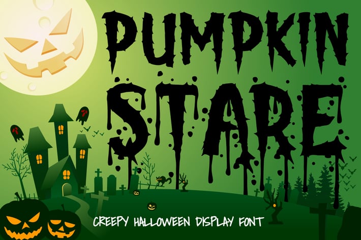 Pumpkin Stare -  Halloween Display Font