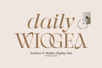 Daily Wiogea - Modern Display Font