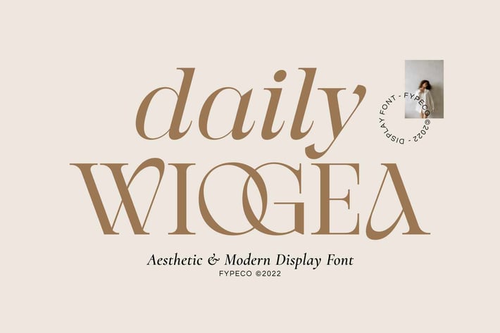 Daily Wiogea - Modern Display Font