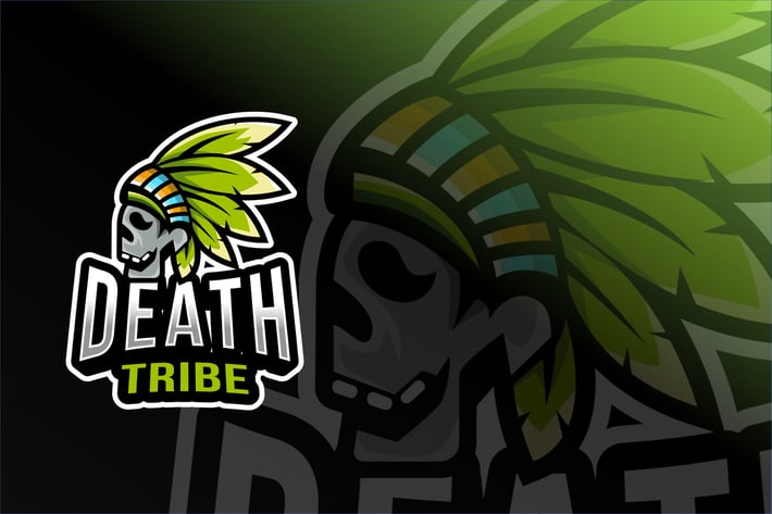 Death Tribe Esport Logo Template