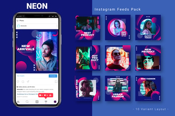 Neon - Instagram Feed Pack