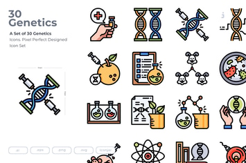 30 Genetics Icons