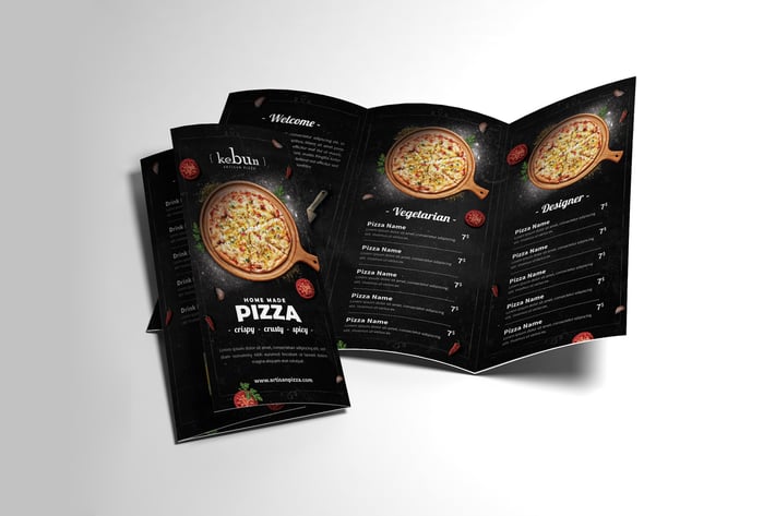 Pizza Menu Trifold