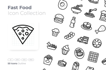 Fast Food Outline Icon