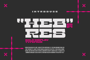 Hebres - Retro Display Typeface