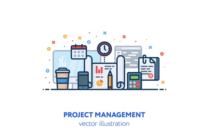 Project management illustration