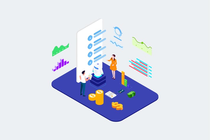 Communication With Cilent By AI Isometric - T2