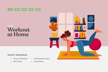 Workout Vector Illustration