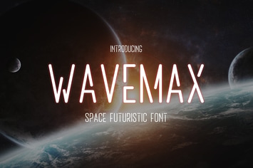 Wavemax – Space Futuristic Font