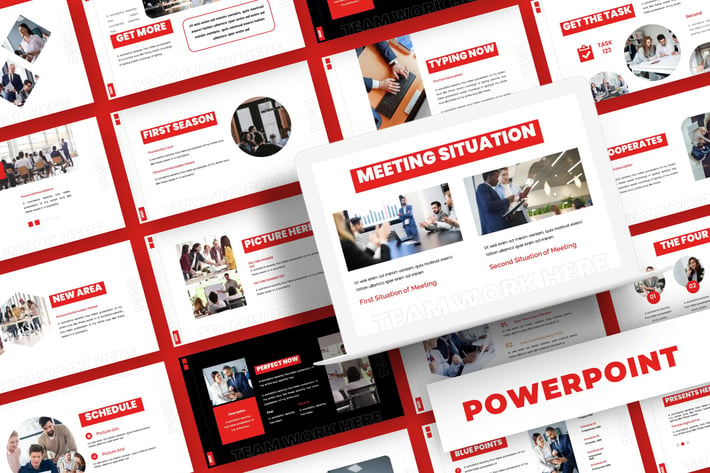 Routine Meeting - Powerpoint Template