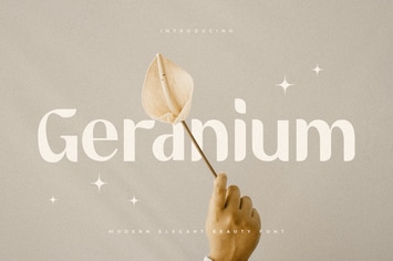 Geranium - Modern Elegant Beauty Font