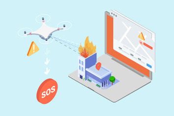IOT Drone Search And Rescue Isometric - TU