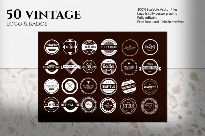 Vintage Logo and Badge
