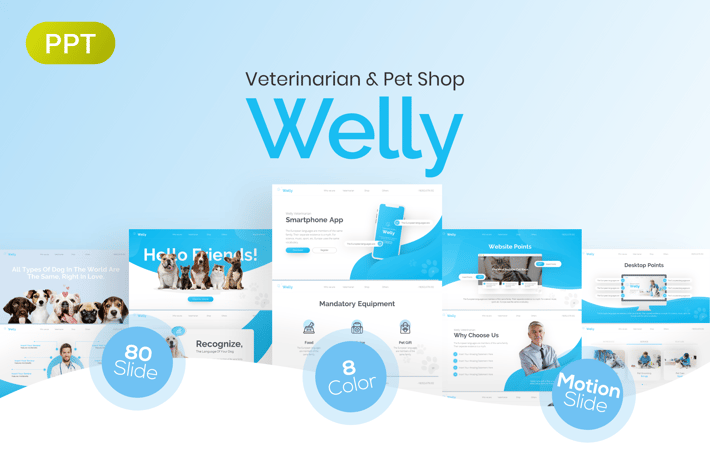 Welly Veterinary PowerPoint Presentation Template