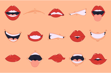 Cartoon Mouth Illustration Pack
