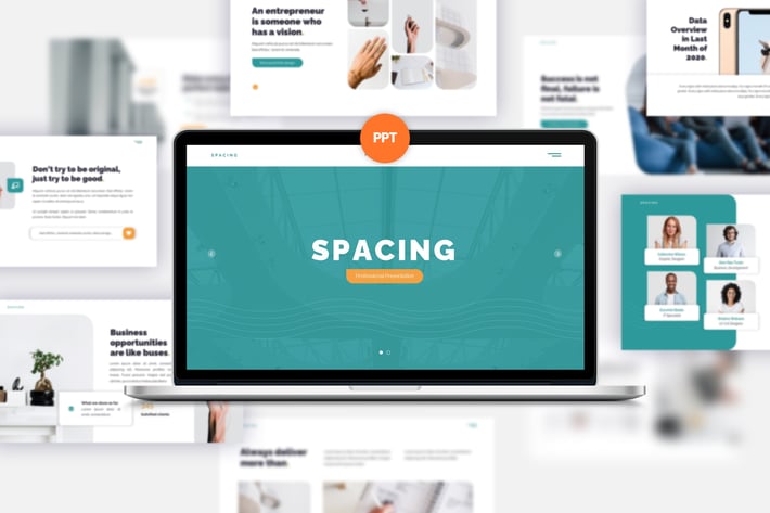 Spacing Creative PowerPoint Templates