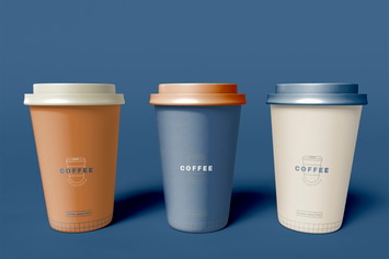 Take Away Coffee Cups Mockup