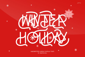 Winter Holiday Modern Display Font