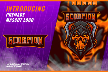Scorpion Hood - Mascot Esport Logo Template