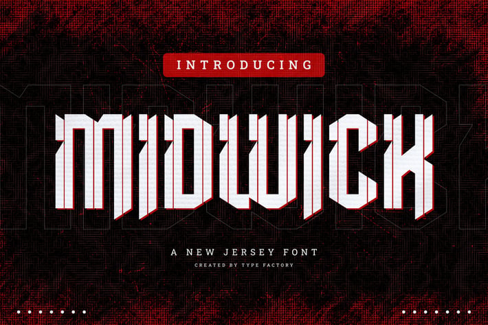 Midwick - Jersey Font