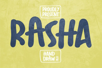 Rasha | Handdraw Font