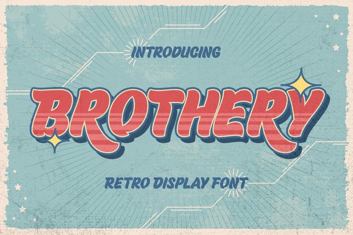 Brothery - Retro Vintage Font