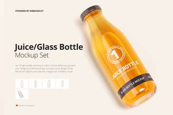 Juice / Glass Bottle Mock-up