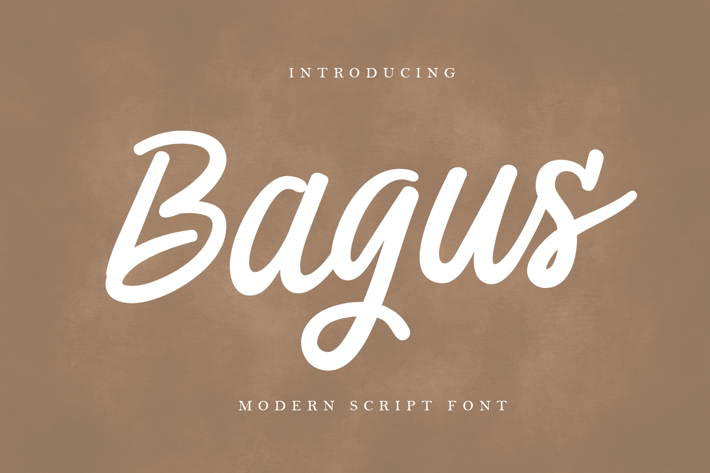 Bagus - Modern Script Font