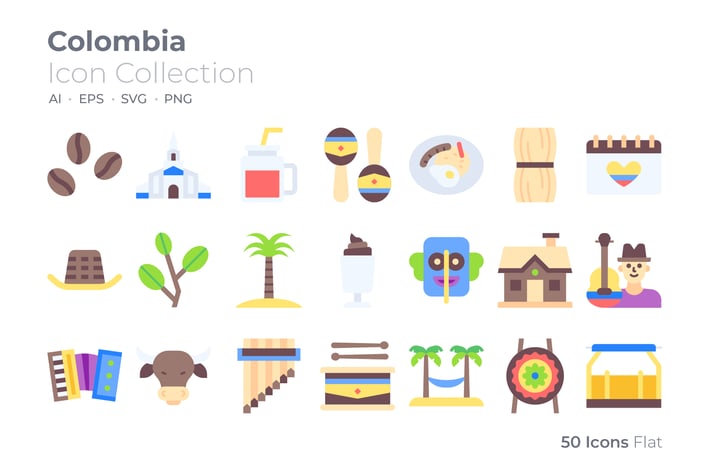 Colombia Color Icon
