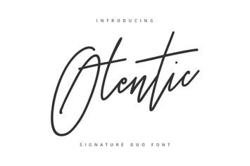 Otentic Signature Typeface