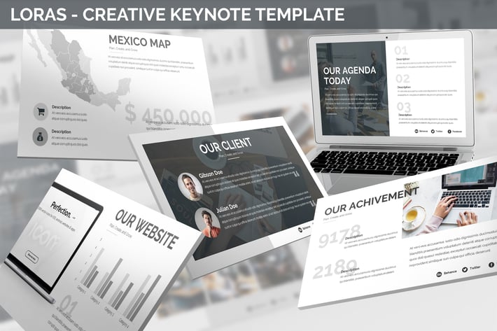 Loras - Creative Keynote Template