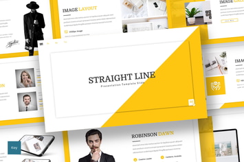 Straight Line - Creative Keynote Template
