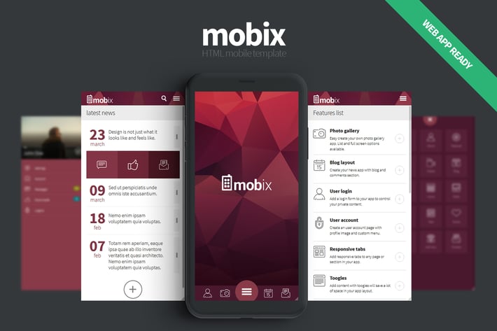 Mobix - HTML Mobile Template