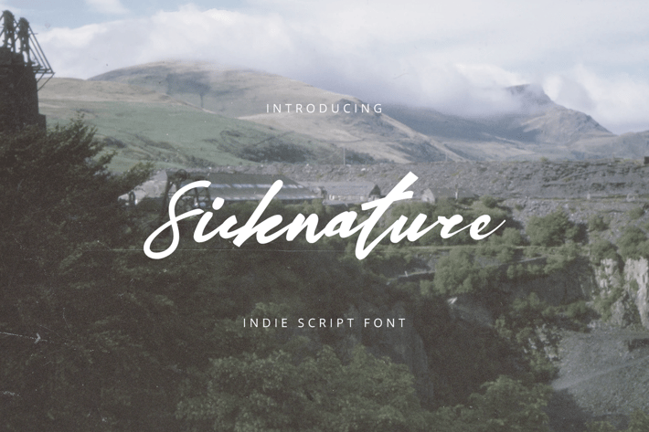 Sicknature Indie Script Font