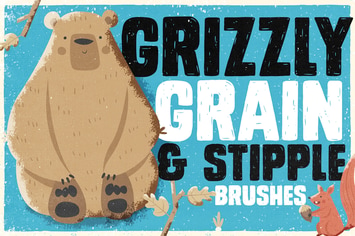 Grizzly Grain & Stipple Shader Brushes